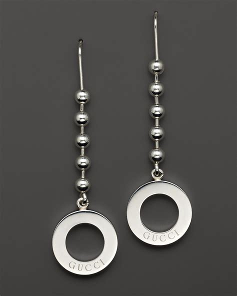 gucci silver earrings drop|wholesale Gucci earrings.